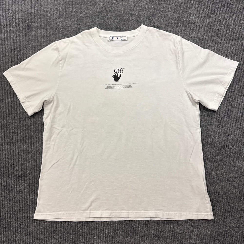 Off-White Virgil Abloh Graffiti Print T Shirt